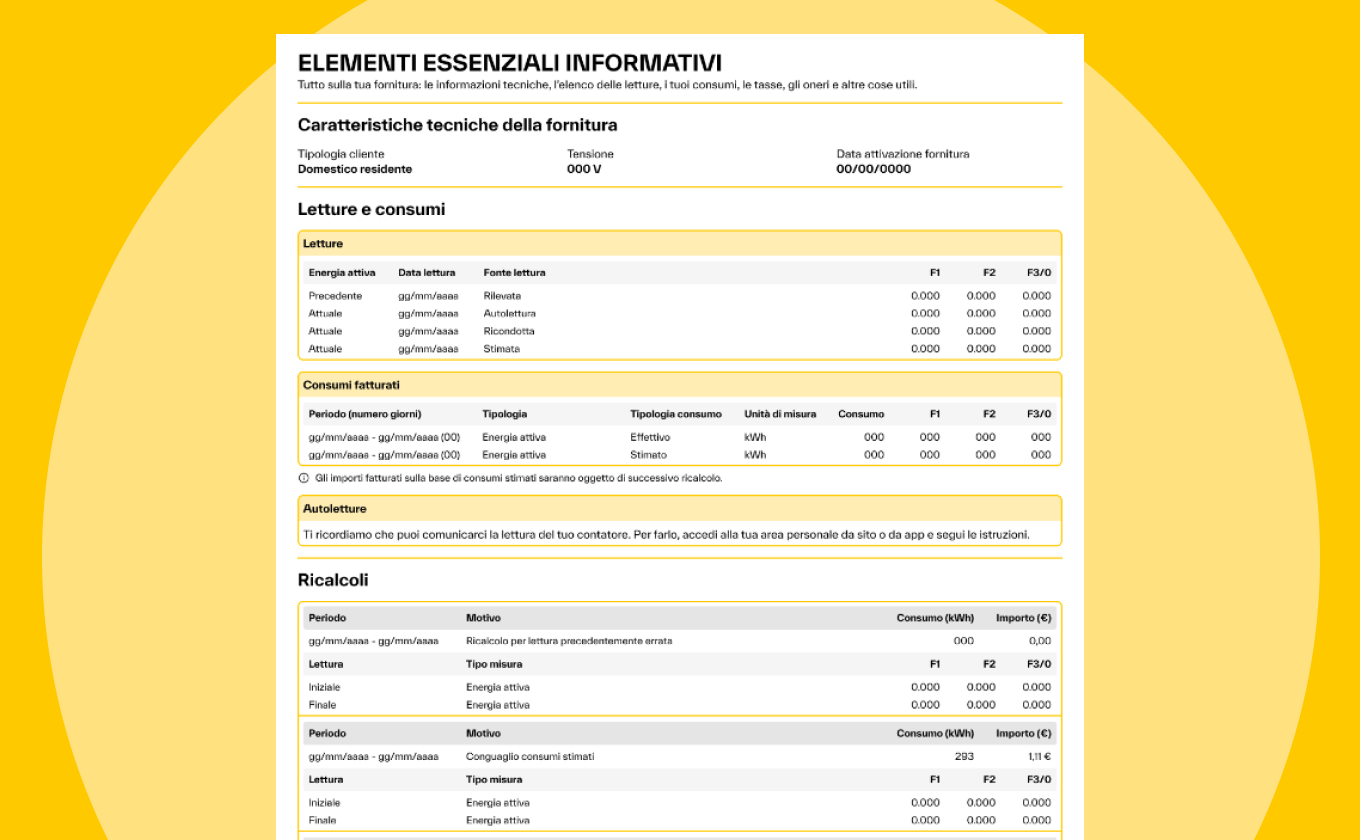 La terza parte parte della nostra bolletta luce La terza parte parte della nostra bolletta luce