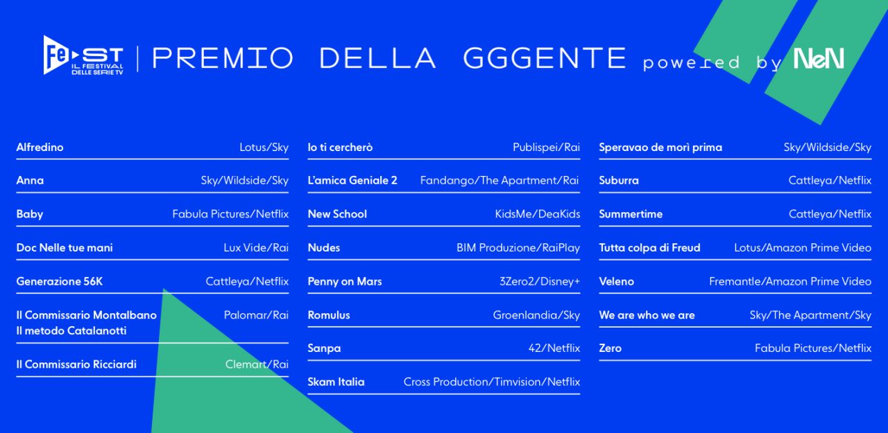 L'elenco delle serie TV candidate al FeST