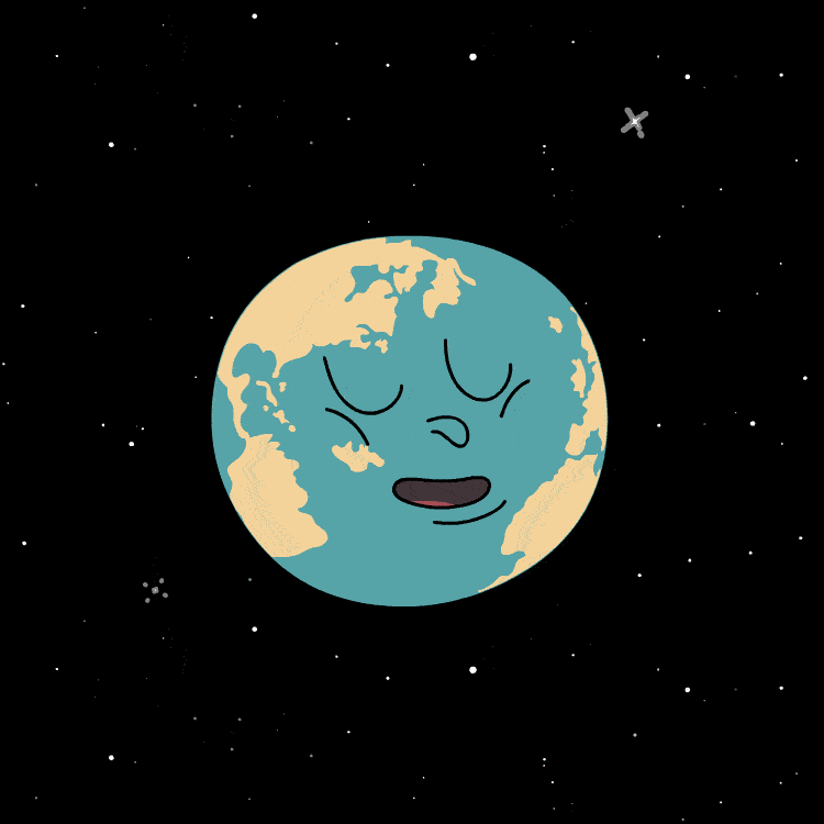 Questa GIF è di Lior Shkedi Un'illustrazione del nostro Pianeta "addormentato"
