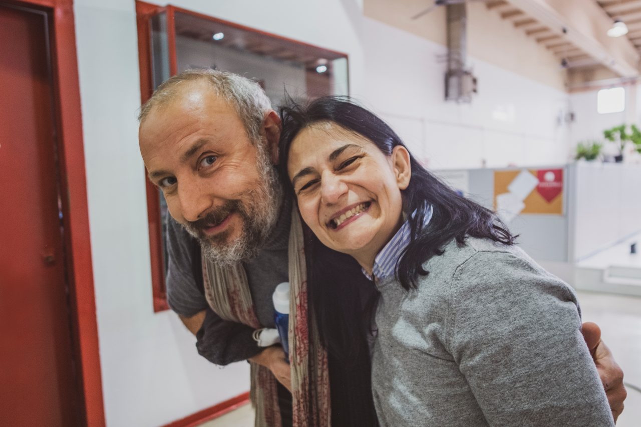 Marco con Ylenia Soressi, Coordinatrice e referente operativa del contact center di bee4