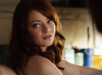 Questa GIF è di Giphy Emma Stone che cerca di essere ottimista