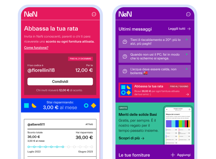 Un'immagine della sezione "Azzera la tua rata" della nostra app: mostra il funzionamento del cos